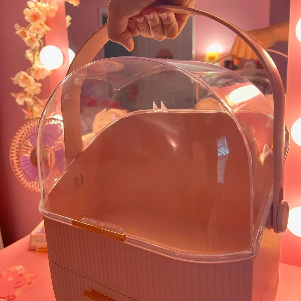 Pink Portable Makeup/Skincare Storage Unit